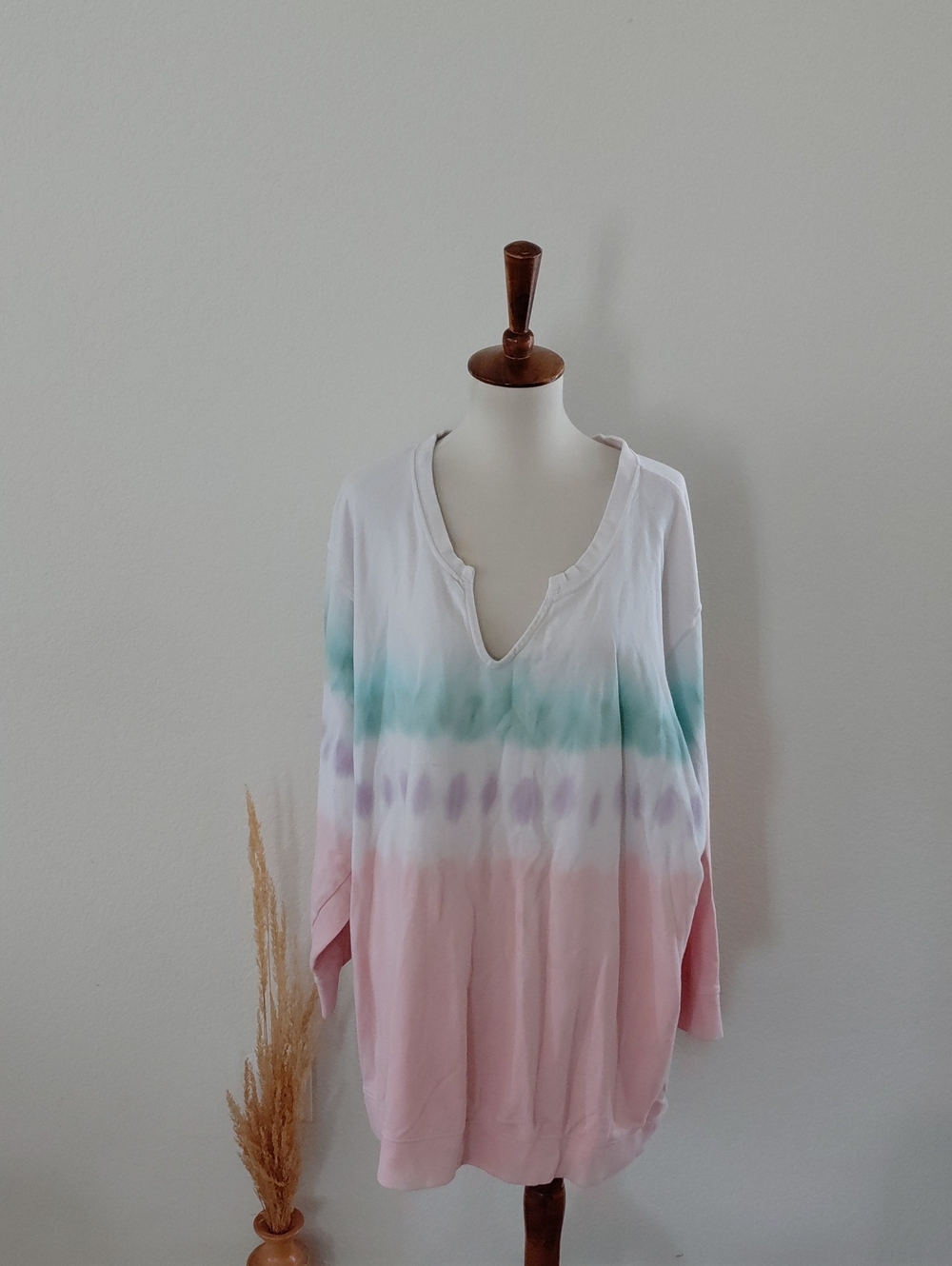 Torrid Tie Dye V-neck Sweatshirt